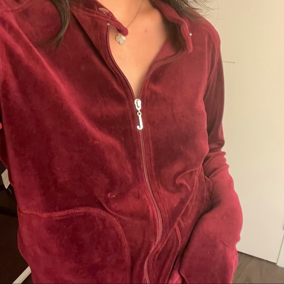 Juicy Couture Velvet Zipup Bomber Jacket (size S) - Picture 6 of 6